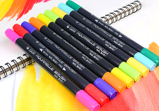 STA Water Based Ink Sketch Marker Pen Colour Set