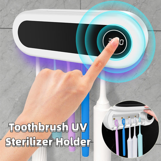 Wall Mounted Smart UV Sterilizer Toothbrush Holder