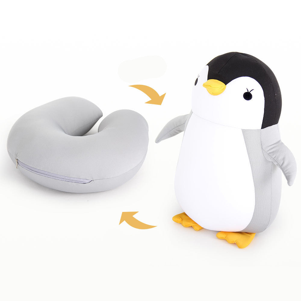 Soft U-Shaped Penguin Pillow